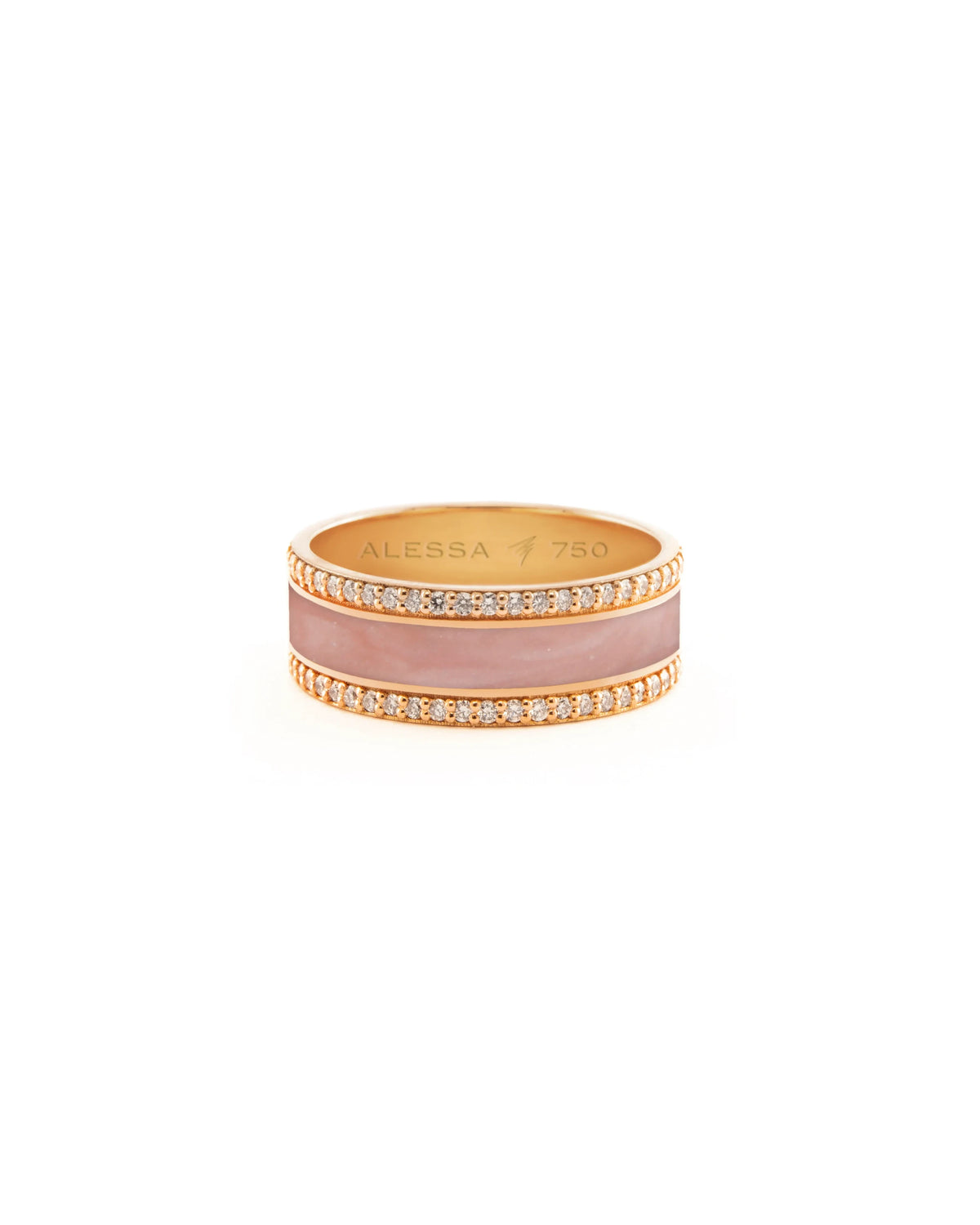 HAND-PAINTED BORDER DIAMOND RING