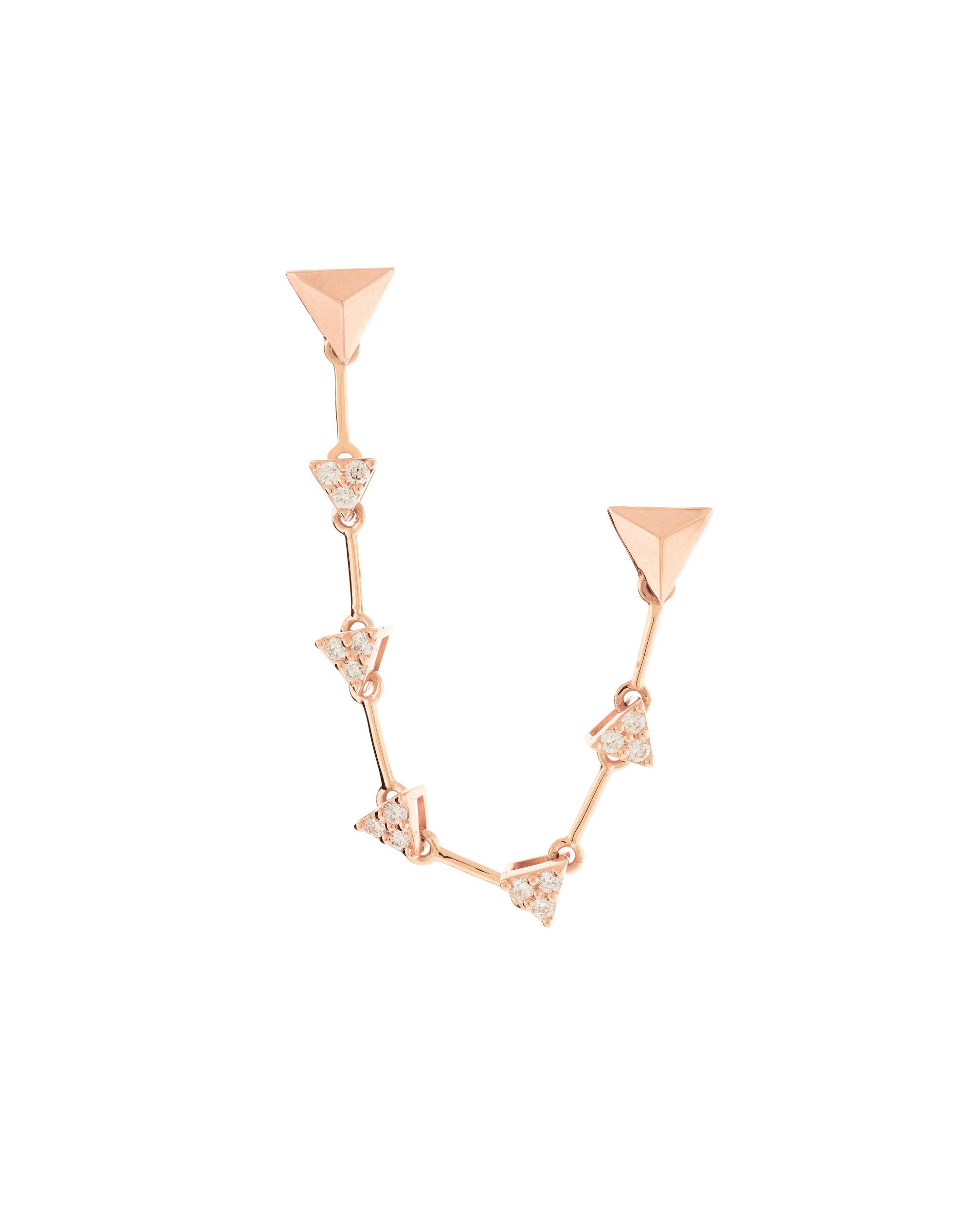FRAGMENT DOUBLE PIERCED EARRING