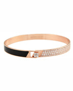 HAND-PAINTED HALF PAVE BRACELET