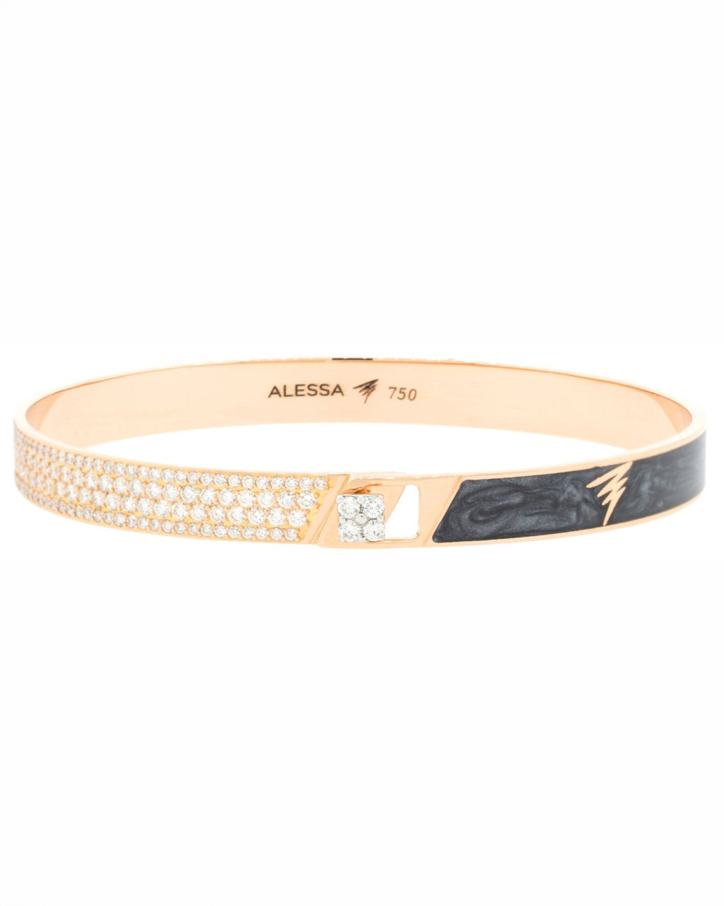 HAND-PAINTED HALF PAVE BRACELET