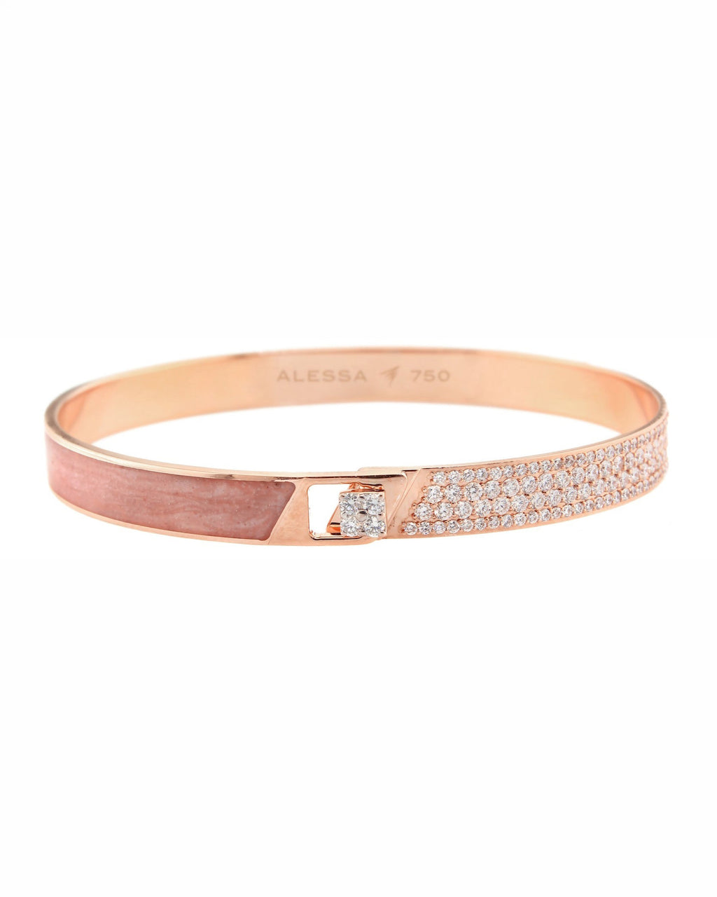 HAND-PAINTED HALF PAVE BRACELET