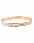HAND-PAINTED HALF PAVE BRACELET