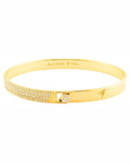 SOLID HALF PAVE DIAMOND BRACELET