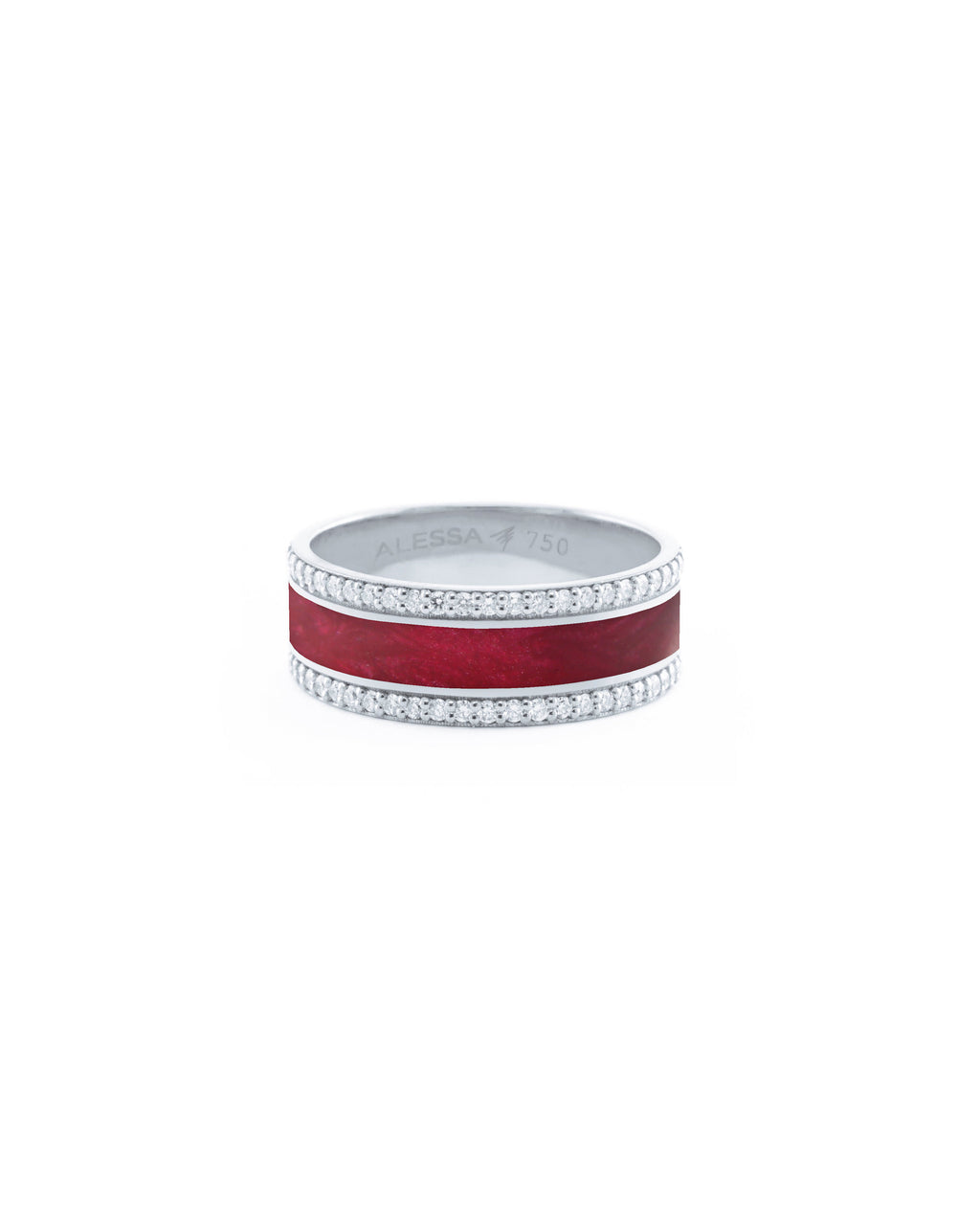 HAND-PAINTED BORDER DIAMOND RING