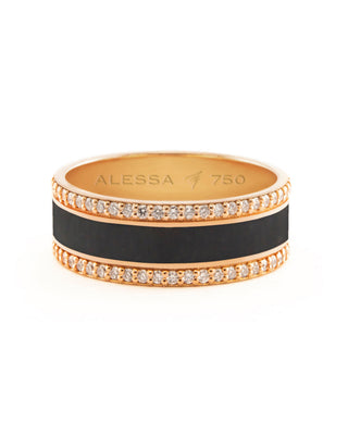 HAND-PAINTED BORDER DIAMOND RING