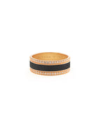 HAND-PAINTED BORDER DIAMOND RING