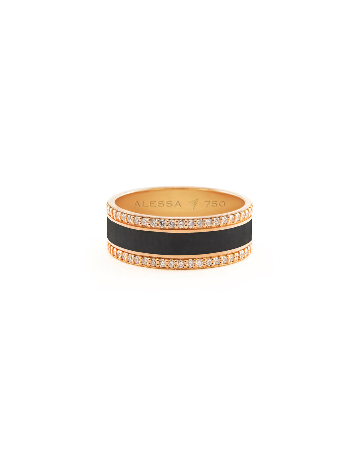 HAND-PAINTED BORDER DIAMOND RING