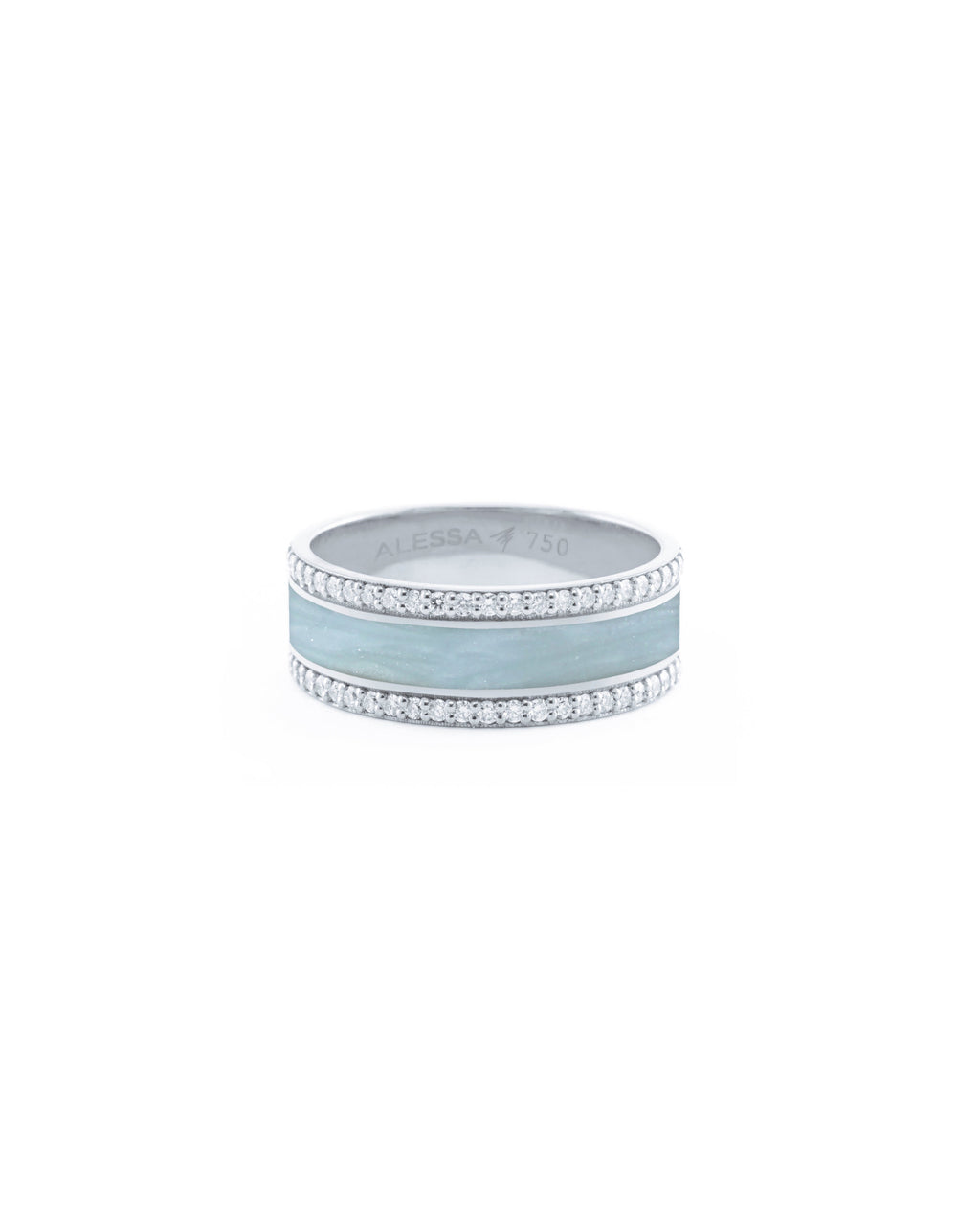 HAND-PAINTED BORDER DIAMOND RING