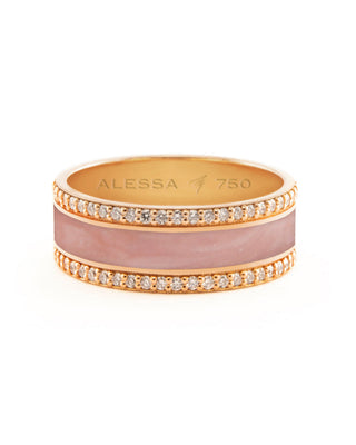 HAND-PAINTED BORDER DIAMOND RING