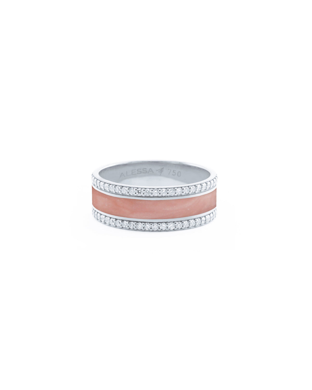 HAND-PAINTED BORDER DIAMOND RING