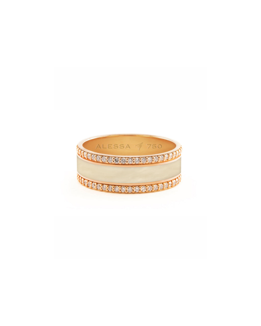HAND-PAINTED BORDER DIAMOND RING