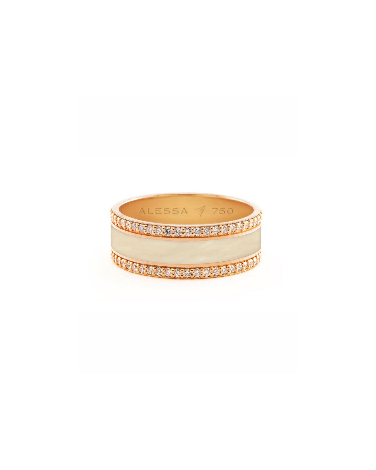 HAND-PAINTED BORDER DIAMOND RING