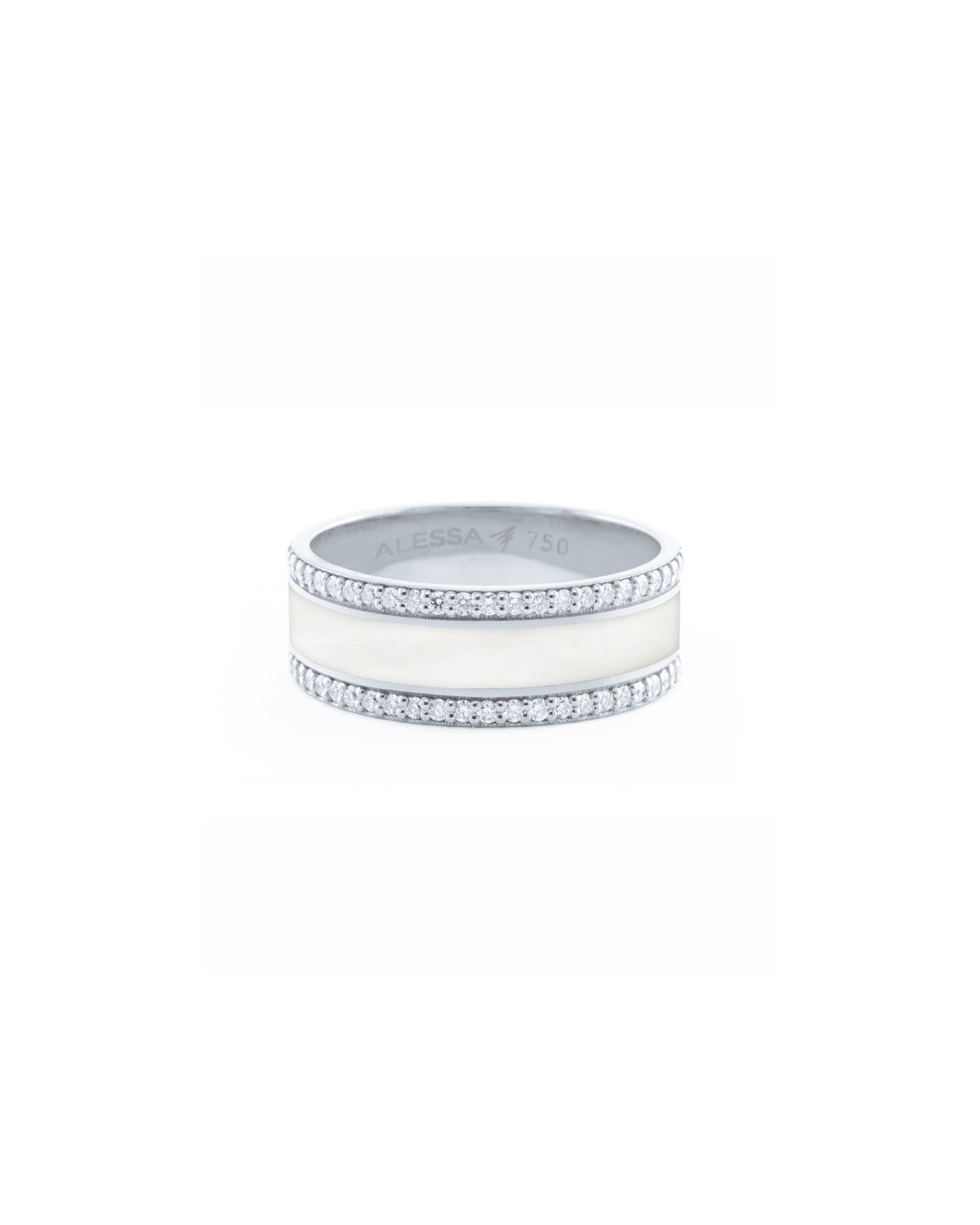 HAND-PAINTED BORDER DIAMOND RING