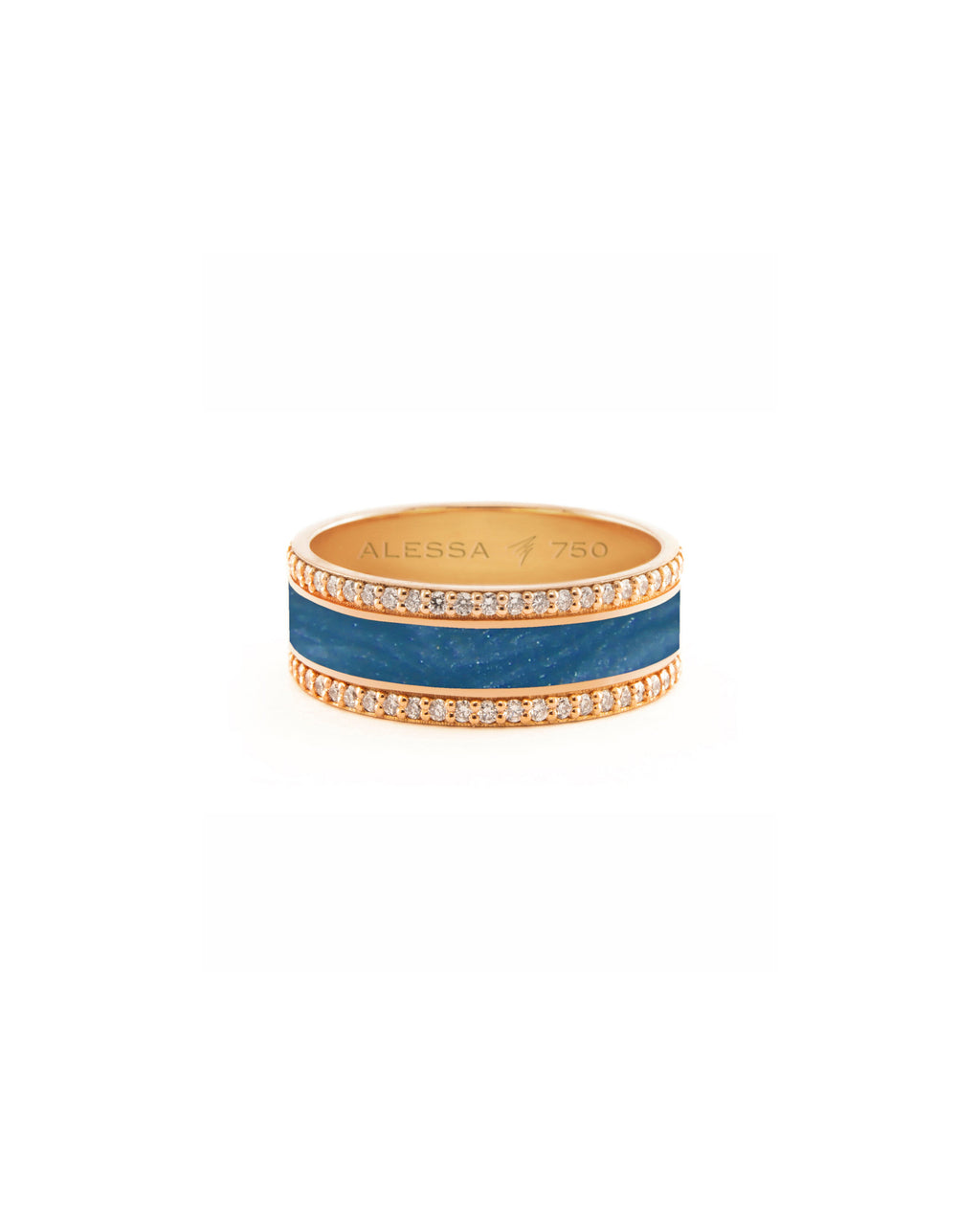 HAND-PAINTED BORDER DIAMOND RING