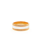 HAND-PAINTED BORDER DIAMOND RING