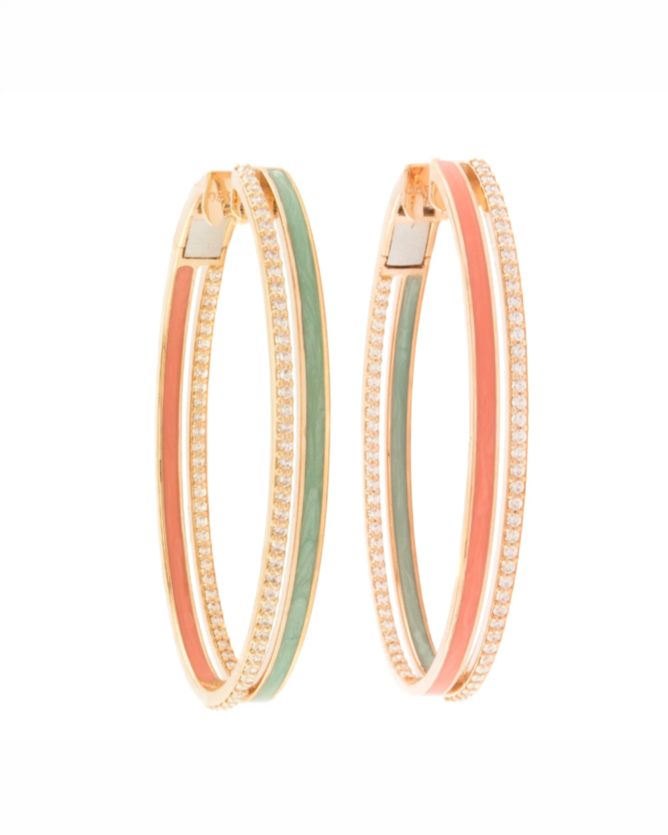 HAND-PAINTED 50MM HOOPS-S050 & S058