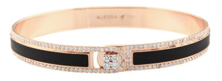 BORDER DIAMOND ENAMEL BRACELET