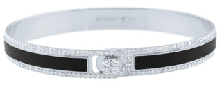 BORDER DIAMOND ENAMEL BRACELET