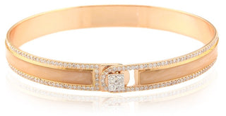 BORDER DIAMOND ENAMEL BRACELET