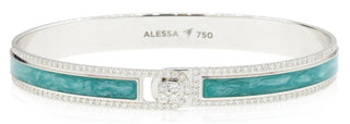 BORDER DIAMOND ENAMEL BRACELET