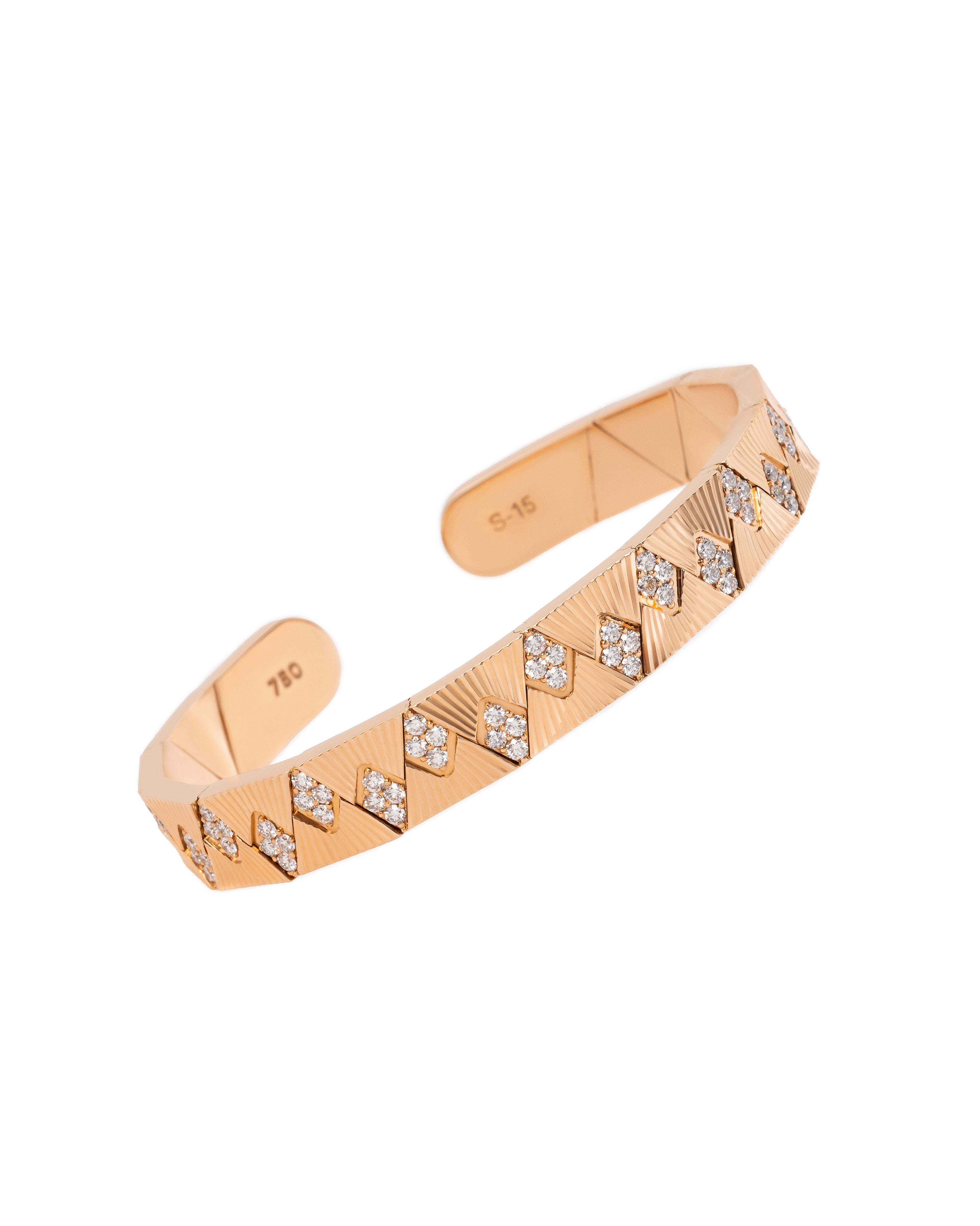 CHEVRON BEVELLED ARROW BRACELET